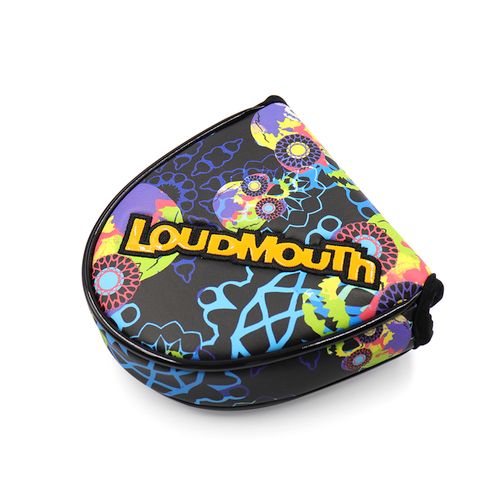 Loudmouth Mallet Putter Cover 2024 Geometry Skull (PUR)-0