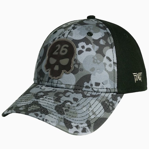 PXG Darkness Skull Camo Stitched Logo 9FORTY Snapback Cap
