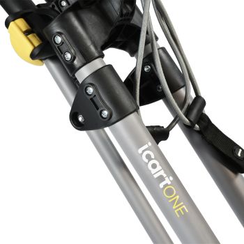 iCart One - 3 Wheel Push Trolley Black/Grey-4