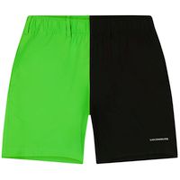 2023 Loudmouth pánské šortky "Split Black-Green" All Day & Anytime