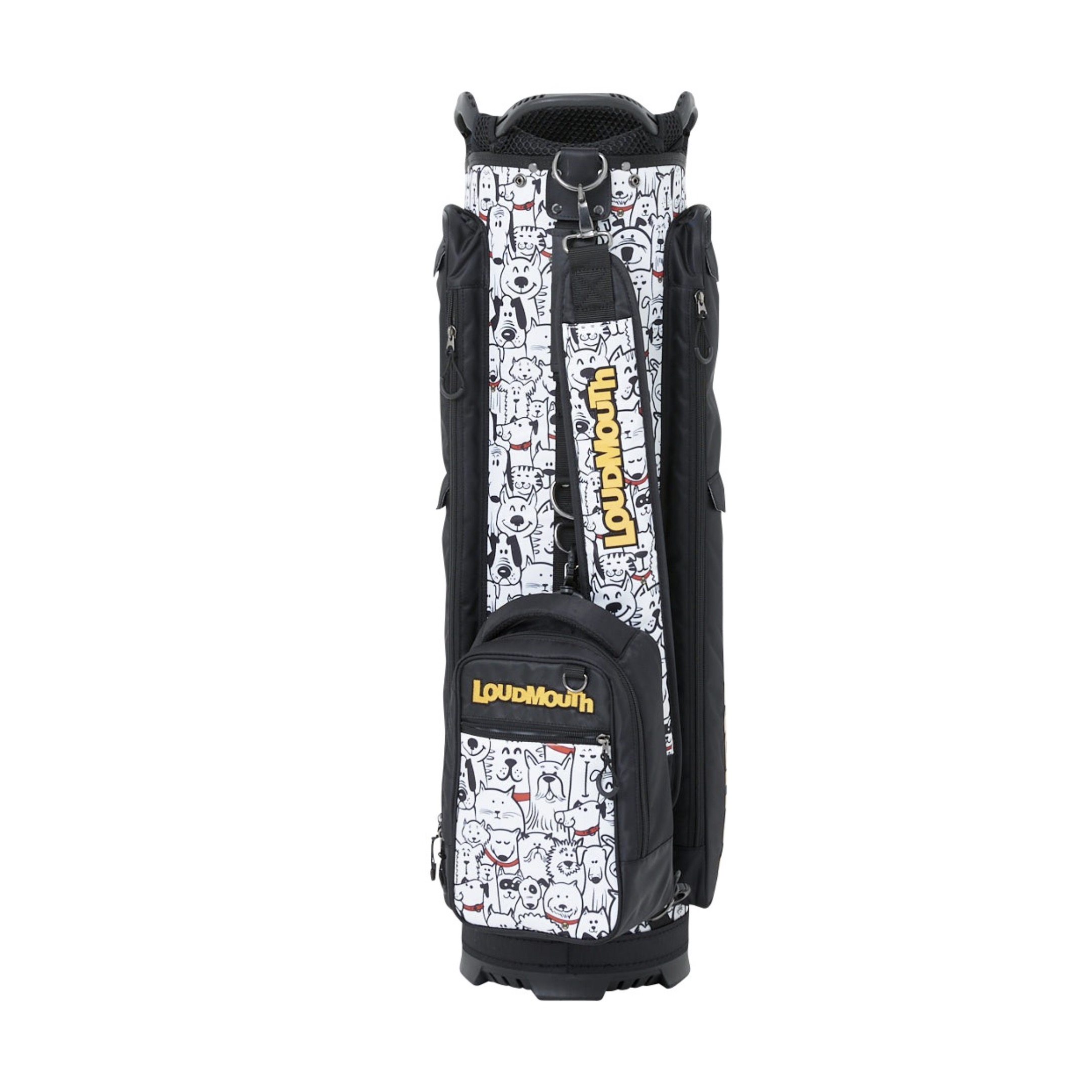 Loudmouth Cart Bag Mutts Red Collars