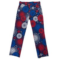 2024 Loudmouth pánské kalhoty dlouhé "Fireworks" StretchTech