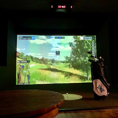 GolfGear simulátor — obrazovka